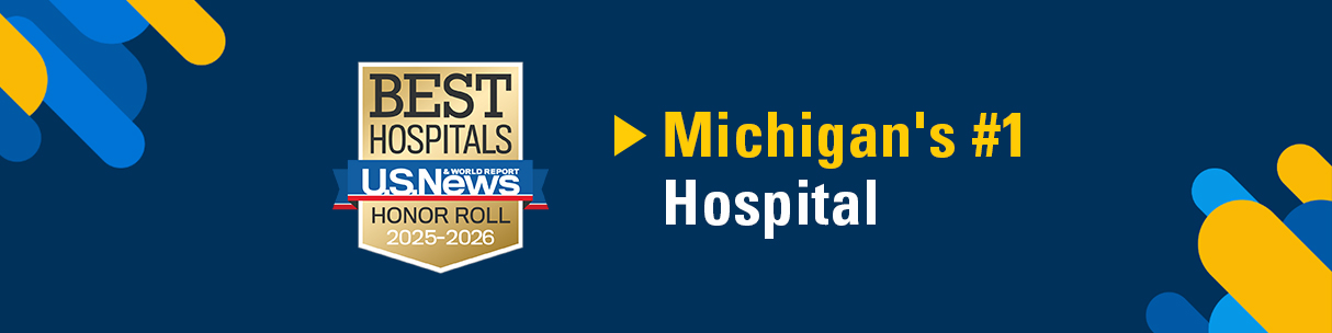 USNWR 2025-26 Michigan's #1 Hospital